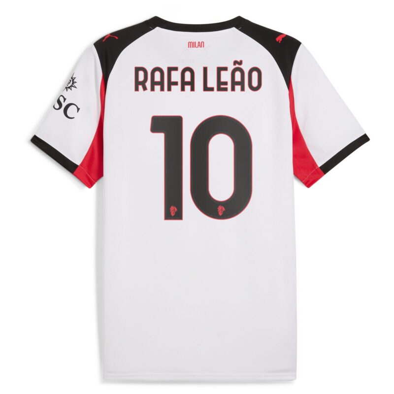 AC Milan PUMA Away Shirt 2025-26 with Rafa Leão 10 printing