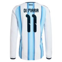 Argentina adidas Home Authentic Shirt 2026 - Long sleeve with Di Maria 11 printing