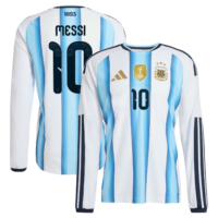 A2B image: argentina-adidas-home-authentic-shirt-2026-long-sleeve-with-messi-10-printing Argentina adidas Home Authentic Shirt 2026 - Long sleeve with Messi 10 printing