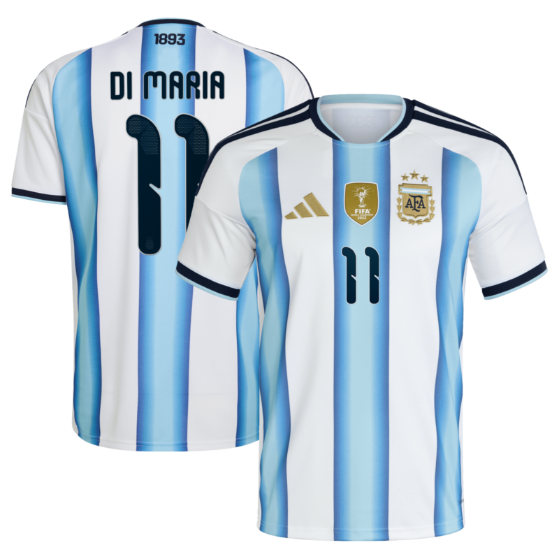 A2B image: argentina-adidas-home-shirt-2026-kids-with-di-maria-11-printing Argentina adidas Home Shirt 2026 - Kids with Di Maria 11 printing
