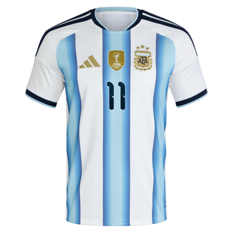 A2B image: argentina-adidas-home-shirt-2026-kids-with-di-maria-11-printing Argentina adidas Home Shirt 2026 - Kids with Di Maria 11 printing