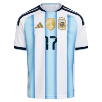 Argentina adidas Home Shirt 2026 - Kids with Garnacho 17 printing
