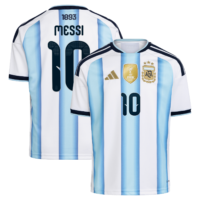Argentina adidas Home Shirt 2026 - Kids with Messi 10 printing