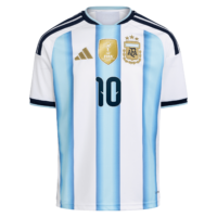Argentina adidas Home Shirt 2026 - Kids with Messi 10 printing