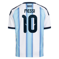 Argentina adidas Home Shirt 2026 - Kids with Messi 10 printing