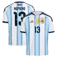 A2B image: argentina-adidas-home-shirt-2026-kids-with-romero-13-printing Argentina adidas Home Shirt 2026 - Kids with Romero 13 printing