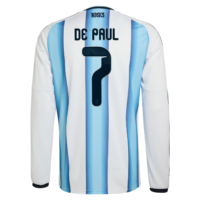 A2B image: argentina-adidas-home-shirt-2026-long-sleeve-with-de-paul-7-printing Argentina adidas Home Shirt 2026 -Long sleeve with De Paul 7 printing