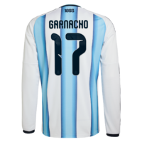 Argentina adidas Home Shirt 2026 -Long sleeve with Garnacho 17 printing