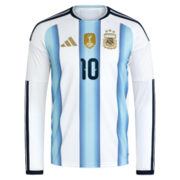 Argentina adidas Home Shirt 2026 -Long sleeve with Messi 10 printing
