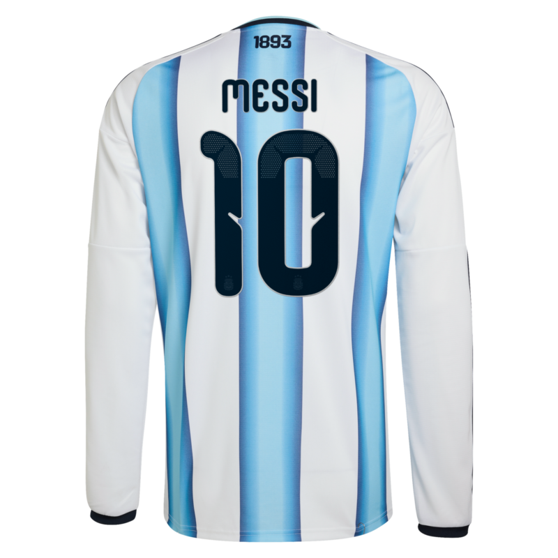 Argentina adidas Home Shirt 2026 -Long sleeve with Messi 10 printing