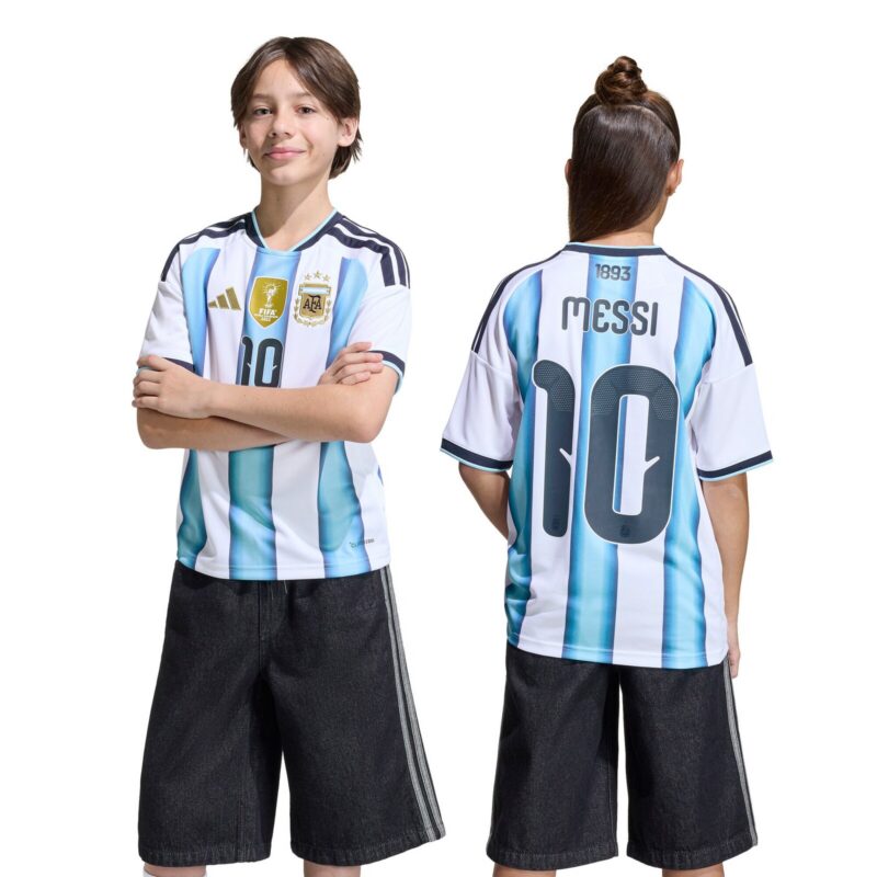A2B image: argentina-adidas-home-shirt-2026-messi-10-kids Argentina adidas Home Shirt 2026 - Messi #10 - Kids
