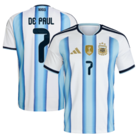A2B image: argentina-adidas-home-shirt-2026-with-de-paul-7-printing Argentina adidas Home Shirt 2026 with De Paul 7 printing