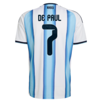 A2B image: argentina-adidas-home-shirt-2026-with-de-paul-7-printing Argentina adidas Home Shirt 2026 with De Paul 7 printing