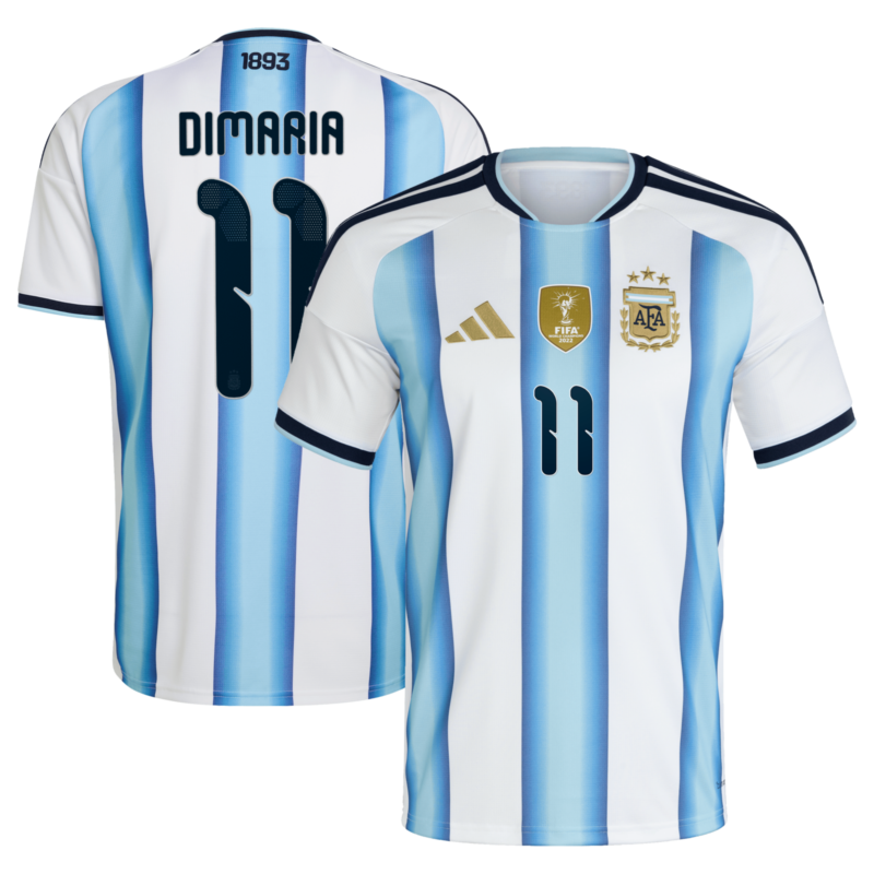 Argentina adidas Home Shirt 2026 with Di Maria 11 printing