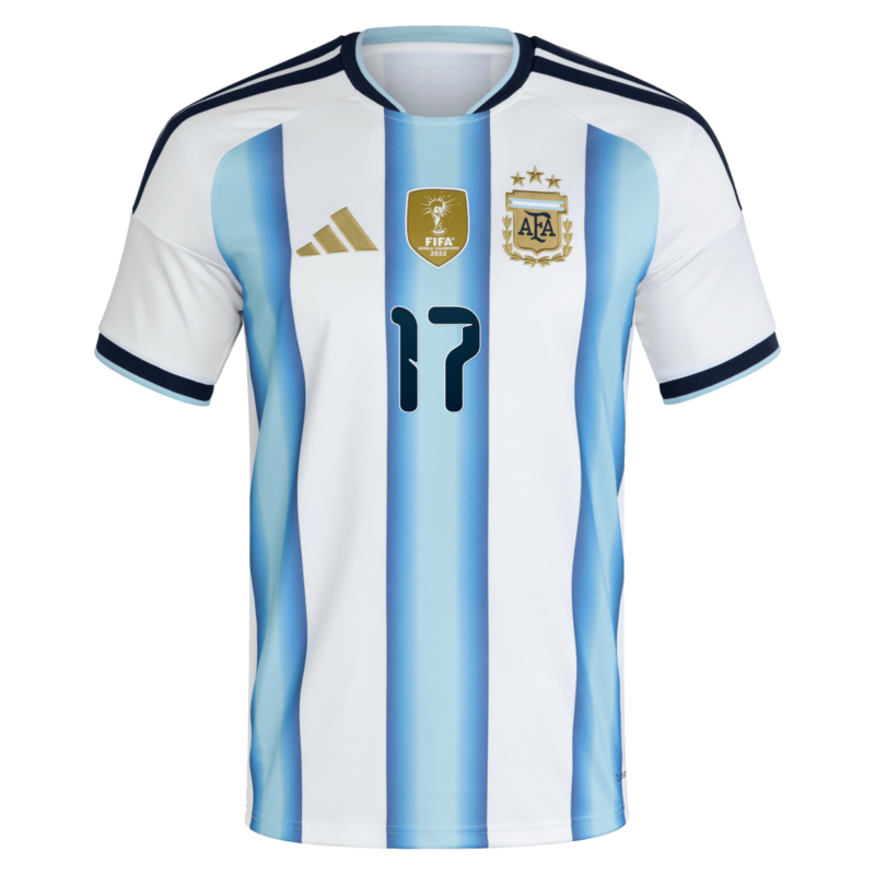 Argentina adidas Home Shirt 2026 with Garnacho 17 printing