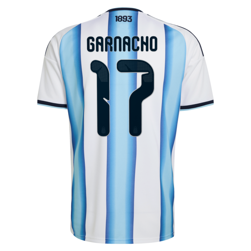 Argentina adidas Home Shirt 2026 with Garnacho 17 printing
