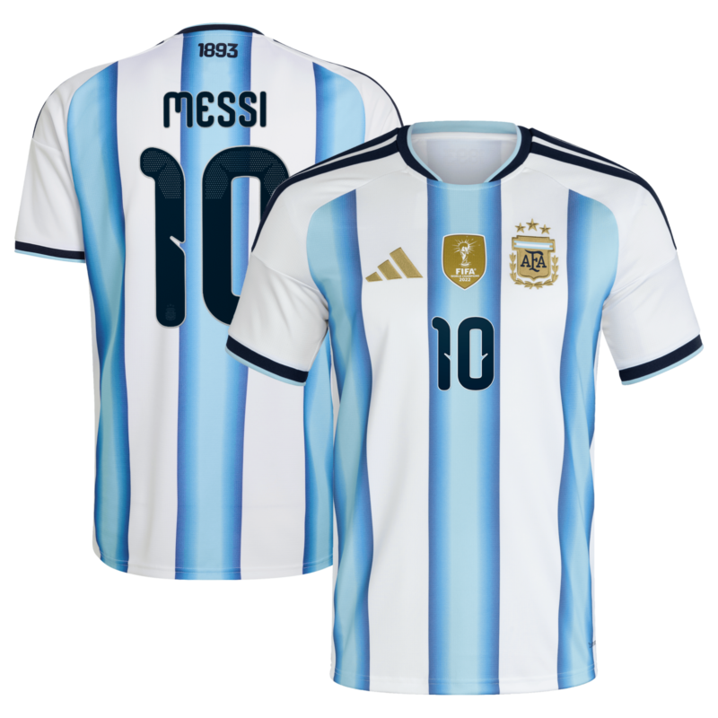 Argentina adidas Home Shirt 2026 with Messi 10 printing
