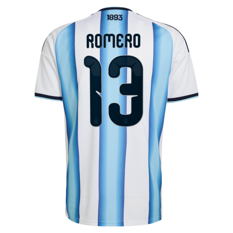 A2B image: argentina-adidas-home-shirt-2026-with-romero-13-printing Argentina adidas Home Shirt 2026 with Romero 13 printing