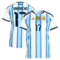 Argentina adidas Home Shirt 2026 - Womens with Garnacho 17 printing
