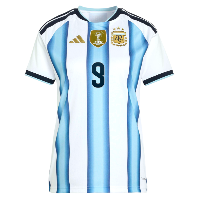 Argentina adidas Home Shirt 2026 - Womens with J. Alvarez  9 printing