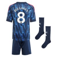 Arsenal adidas Away Minikit 2025-26 with Ødegaard 8 printing