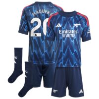 Arsenal adidas Away Minikit 2025-26 with Madueke 20 printing