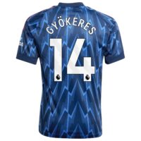 Arsenal adidas Away Shirt 2025-26 - Kids with Gyökeres 14 printing