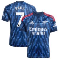 A2B image: arsenal-adidas-away-shirt-2025-26-kids-with-saka-7-printing Arsenal adidas Away Shirt 2025-26 - Kids with Saka 7 printing