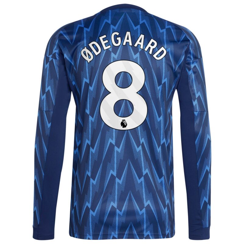 Arsenal adidas Away Shirt 2025-26 - Long Sleeve with Ødegaard 8 printing