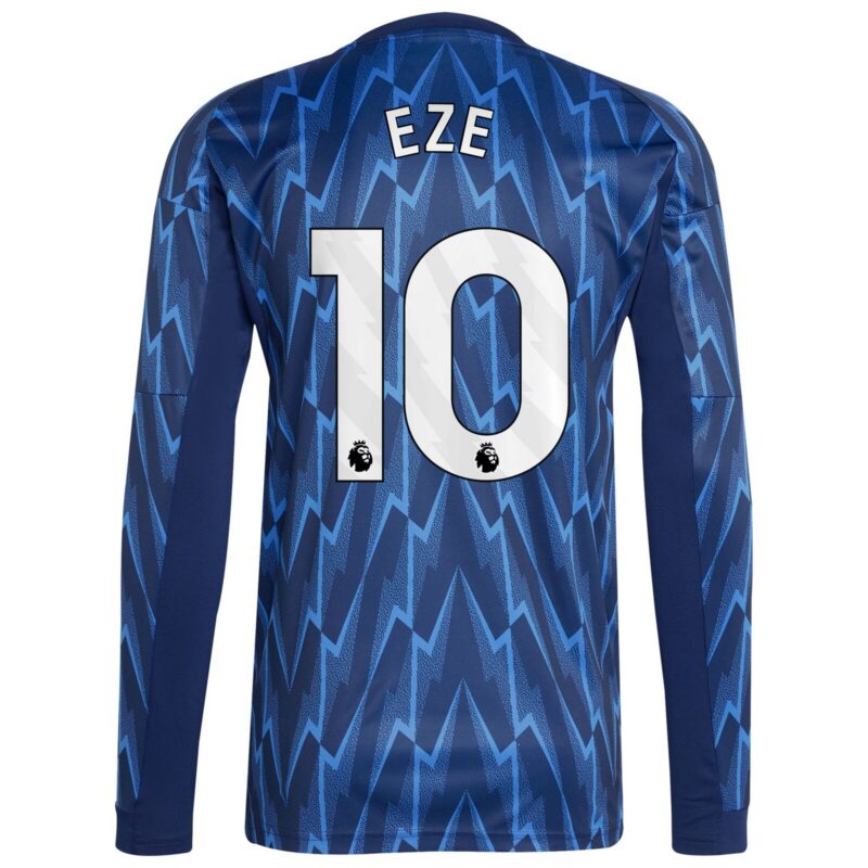 Arsenal adidas Away Shirt 2025-26 - Long Sleeve with Eze 10 printing