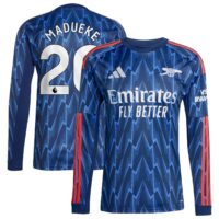 Arsenal adidas Away Shirt 2025-26 - Long Sleeve with Madueke 20 printing