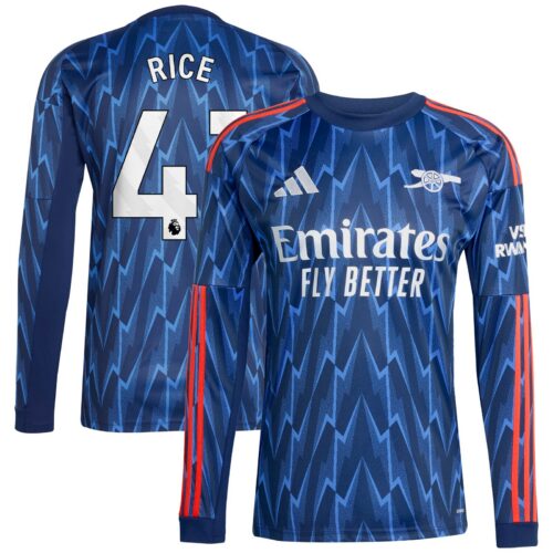 Arsenal adidas Away Shirt 2025-26 - Long Sleeve with Rice 41 printing