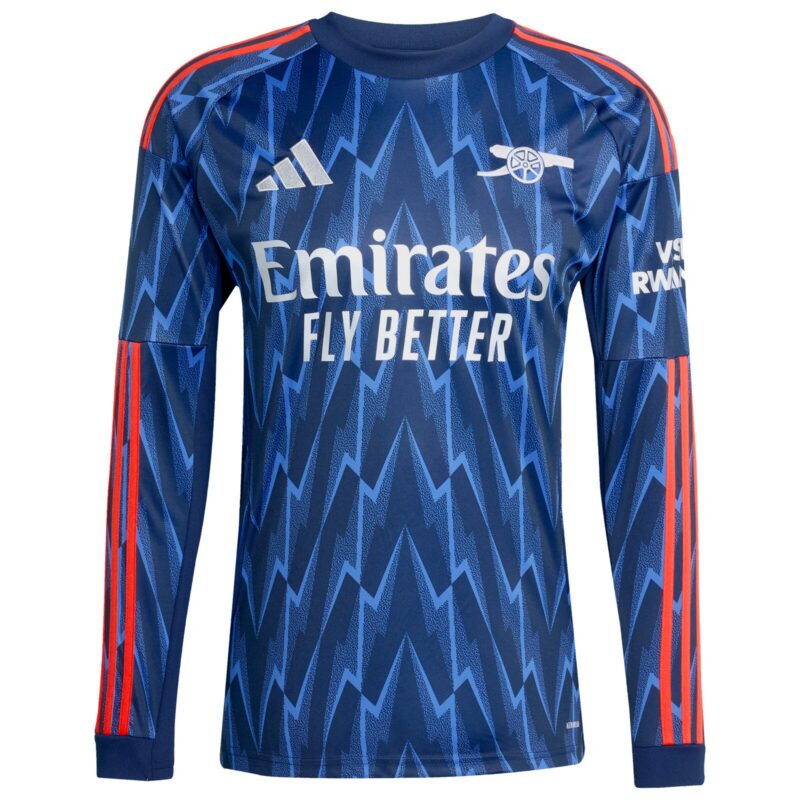 A2B image: arsenal-adidas-away-shirt-2025-26-long-sleeve-with-saka-7-printing Arsenal adidas Away Shirt 2025-26 - Long Sleeve with Saka 7 printing