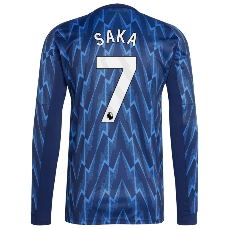 A2B image: arsenal-adidas-away-shirt-2025-26-long-sleeve-with-saka-7-printing Arsenal adidas Away Shirt 2025-26 - Long Sleeve with Saka 7 printing