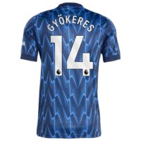 Arsenal adidas Away Shirt 2025-26 with Gyökeres 14 printing