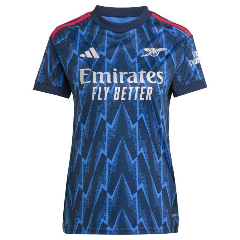 Arsenal adidas Away Shirt 2025-26 - Womens with Ødegaard 8 printing