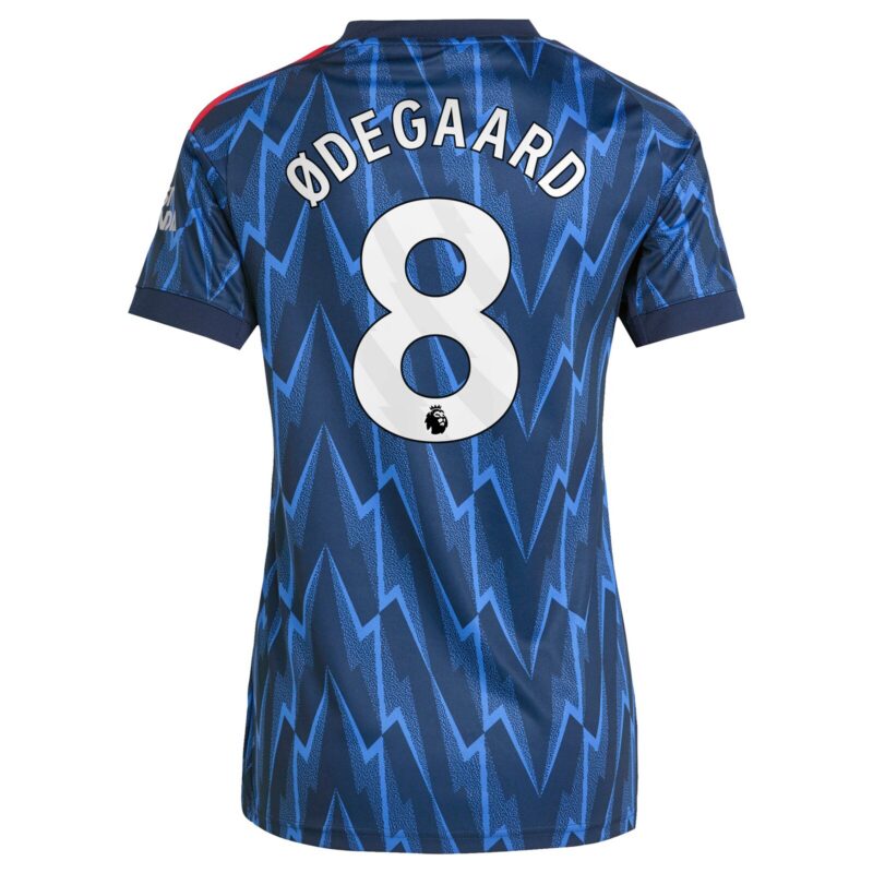 Arsenal adidas Away Shirt 2025-26 - Womens with Ødegaard 8 printing