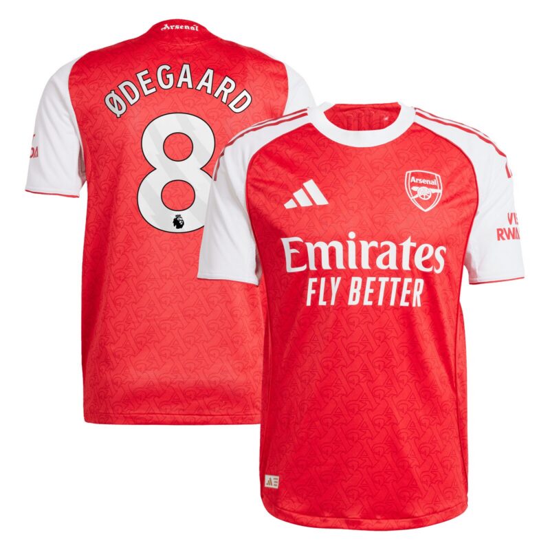 A2B image: arsenal-adidas-home-authentic-shirt-2025-26-with-odegaard-8-printing Arsenal adidas Home Authentic Shirt 2025-26 with Ødegaard 8 printing