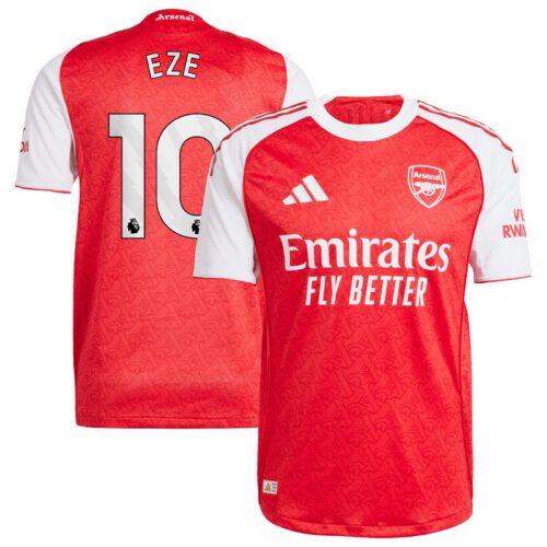 A2B image: arsenal-adidas-home-authentic-shirt-2025-26-with-eze-10-printing Arsenal adidas Home Authentic Shirt 2025-26 with Eze 10 printing