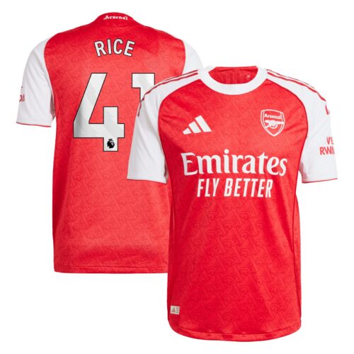A2B image: arsenal-adidas-home-authentic-shirt-2025-26-with-rice-41-printing Arsenal adidas Home Authentic Shirt 2025-26 with Rice 41 printing
