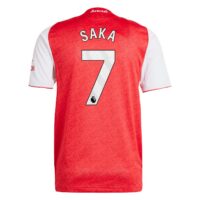 Arsenal adidas Home Authentic Shirt 2025-26 with Saka 7 printing