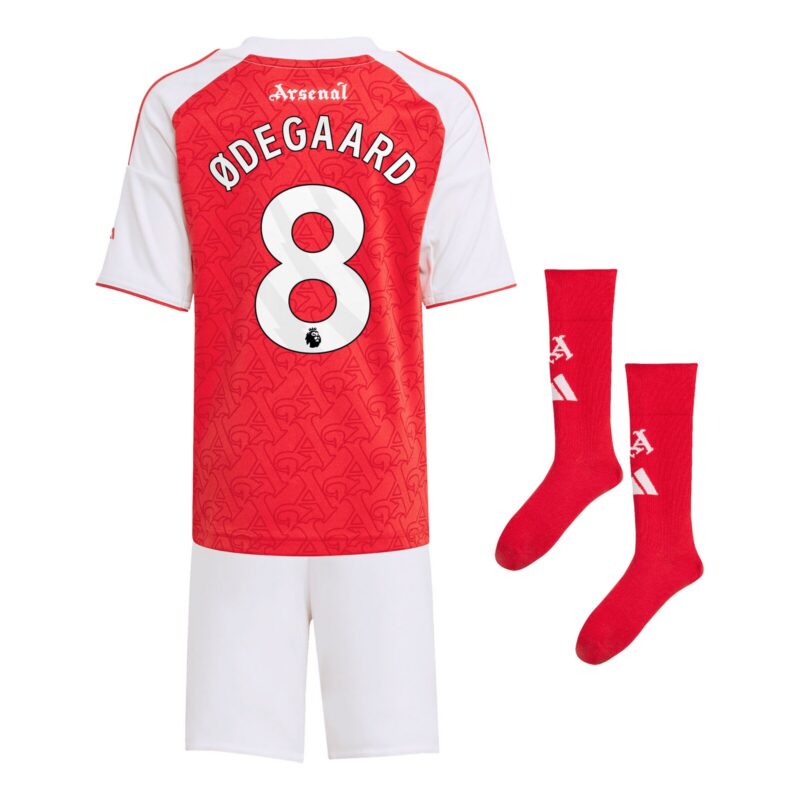 A2B image: arsenal-adidas-home-minikit-2025-26-with-odegaard-8-printing Arsenal adidas Home Minikit 2025-26 with Ødegaard 8 printing