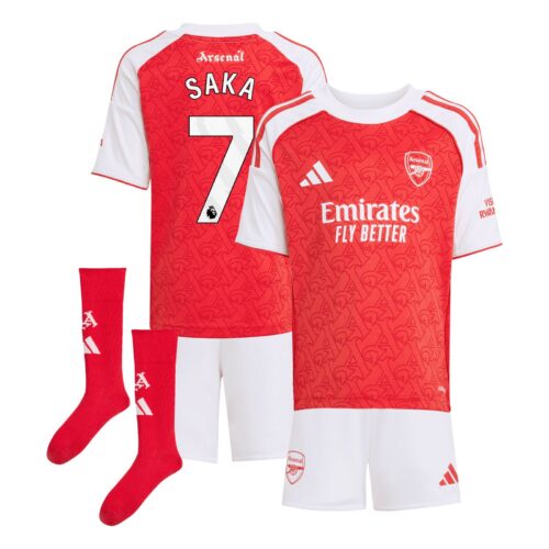 A2B image: arsenal-adidas-home-minikit-2025-26-with-saka-7-printing Arsenal adidas Home Minikit 2025-26 with Saka 7 printing