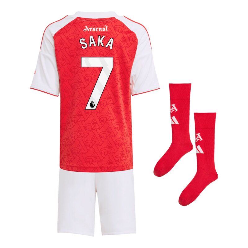 A2B image: arsenal-adidas-home-minikit-2025-26-with-saka-7-printing Arsenal adidas Home Minikit 2025-26 with Saka 7 printing