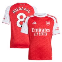 A2B image: arsenal-adidas-home-shirt-2025-26-kids-with-odegaard-8-printing Arsenal adidas Home Shirt 2025-26 - Kids with Ødegaard 8 printing