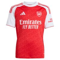 Arsenal adidas Home Shirt 2025-26 - Kids with Gyökeres 14 printing