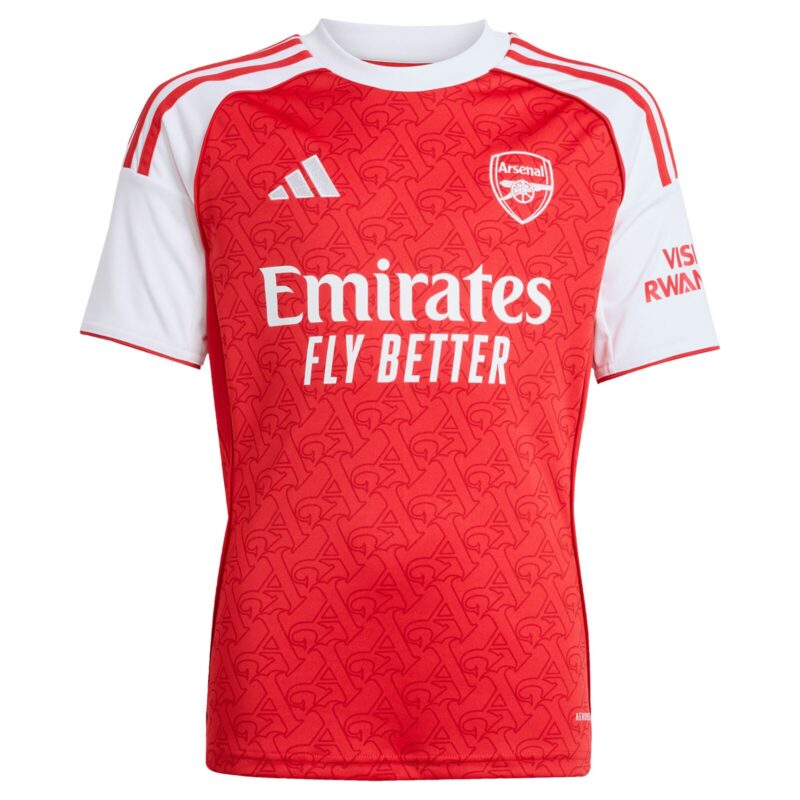 Arsenal adidas Home Shirt 2025-26 - Kids with Gyökeres 14 printing