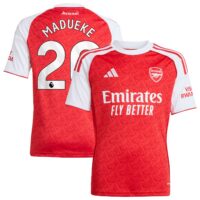 A2B image: arsenal-adidas-home-shirt-2025-26-kids-with-madueke-20-printing Arsenal adidas Home Shirt 2025-26 - Kids with Madueke 20 printing