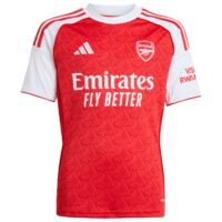 A2B image: arsenal-adidas-home-shirt-2025-26-kids-with-madueke-20-printing Arsenal adidas Home Shirt 2025-26 - Kids with Madueke 20 printing
