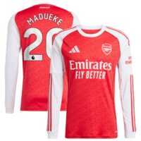 A2B image: arsenal-adidas-home-shirt-2025-26-long-sleeve-with-madueke-20-printing Arsenal adidas Home Shirt 2025-26 - Long Sleeve with Madueke 20 printing